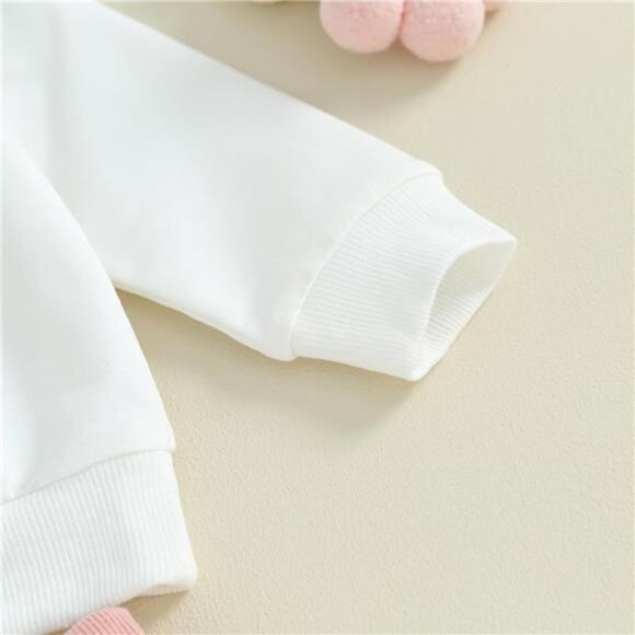 2Pcs Set Infant Baby Girl Fall Dress Girl Long Sleeve‎ Crewneck Sweatshirt Pants - Picture 4 of 6